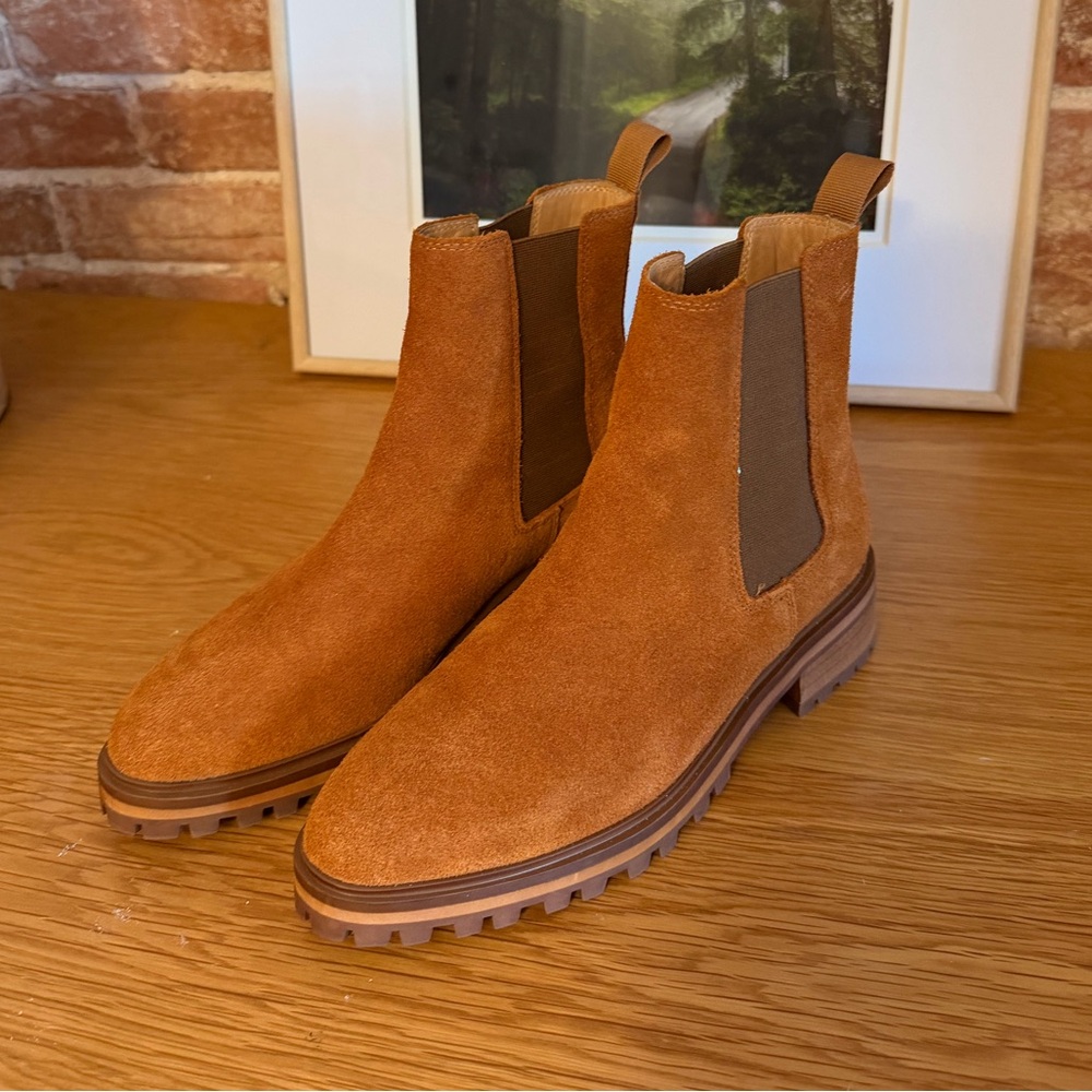 Quince Brown Suede Ankle Boots